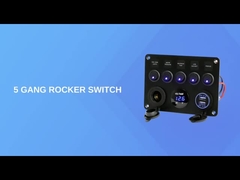 5 băng nhóm chống nước Rocker Switch Panel với đôi