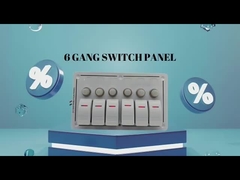 Switch Panel Boat 6 Gang Switch Panel 12-24V Blue LED Rocker On-Off Bộ ngắt mạch tùy chọn