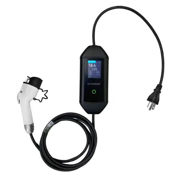 3.5KW 7KW Bộ sạc xe điện di động gia đình loại 1 SAE J1772 IP54 Mức độ bảo vệ