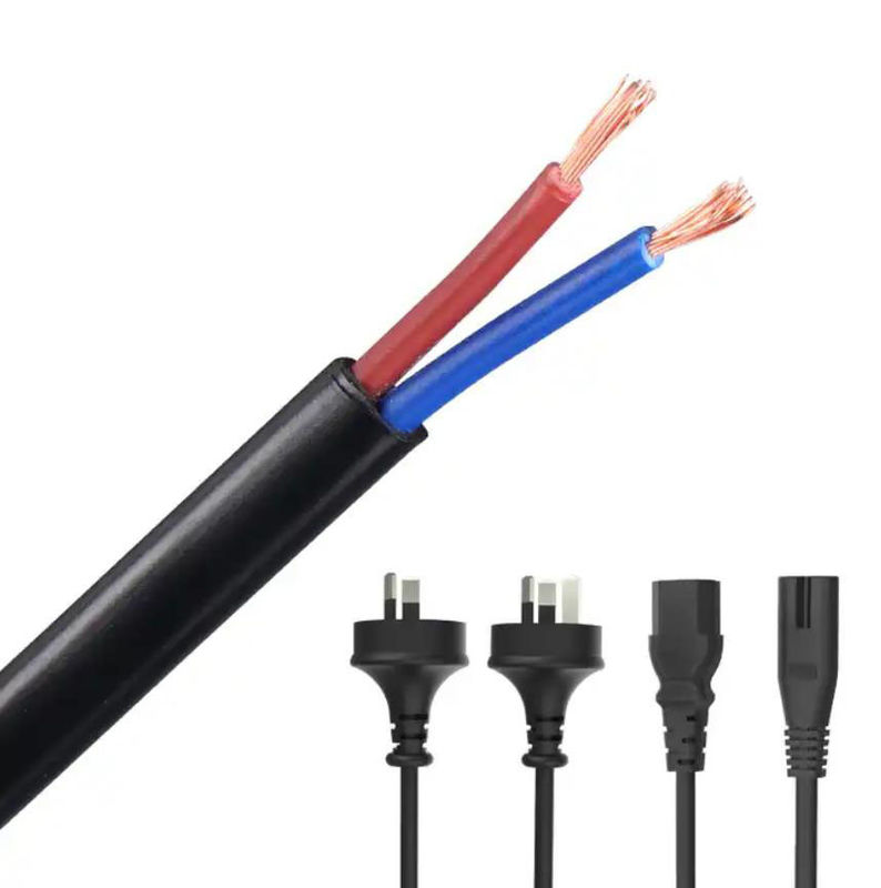 OEM Australian AC Power Cords PVC cách nhiệt 0.75mm SAA Extension Cable