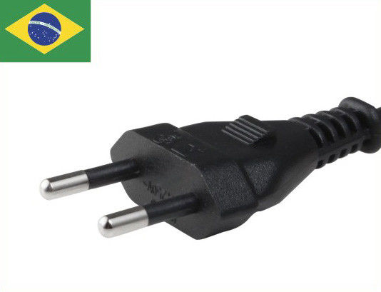 Cáp nguồn Brazil tùy chỉnh Cáp dây nguồn AC 1,5m / 1,8m / 2m