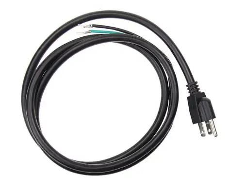 Dây nguồn IEC US Dây cáp điện AC 250V 3 chân chống nước cho máy tính