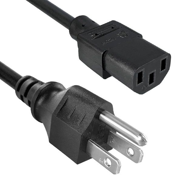 Dây nguồn IEC US Dây cáp điện AC 250V 3 chân chống nước cho máy tính