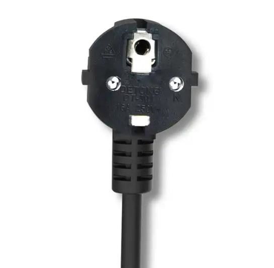 Cắm Dây nguồn AC Châu Âu 250V Dây nguồn IEC C13 thẳng nhẹ