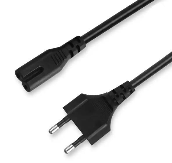Dây nguồn AC linh hoạt của EU Dây nối điện nhẹ 2 pin