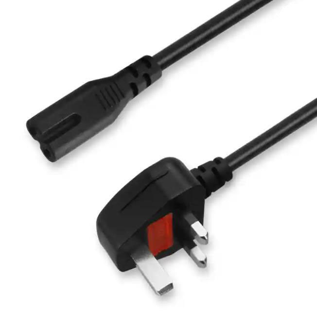 Dây nguồn AC IEC Vương quốc Anh 1,5M 3 phích cắm Prong Cáp chính 5Ft