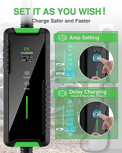 3.5KW 7KW EV sạc Wallbox Đèn sạc EV cấp 1 32 Amp