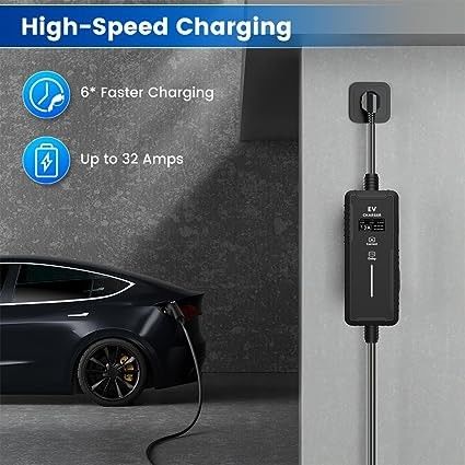 3.5KW 16A 7KW 32A Ứng dụng gia đình kết nối xe điện sạc loại 2 Ac Ev sạc di động