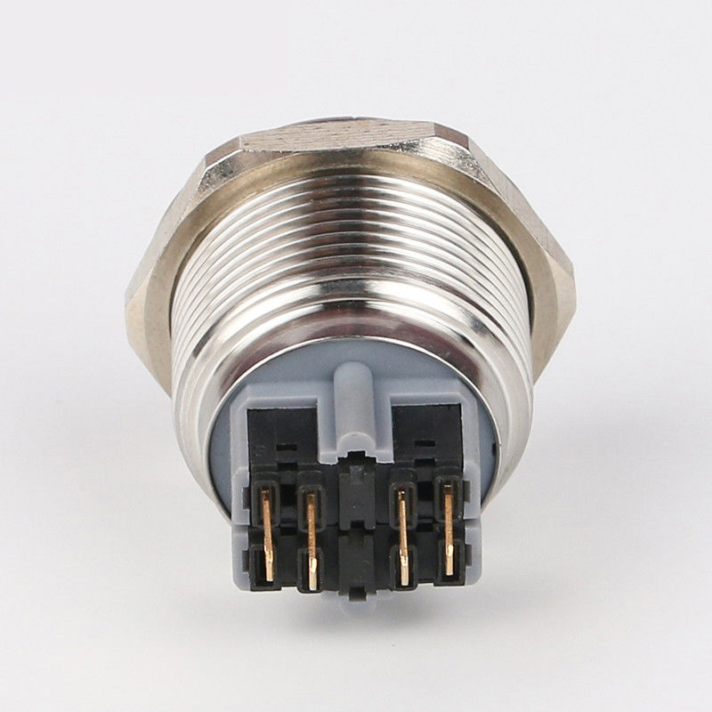 Công tắc nút nhấn kim loại chiếu sáng 28mm Đèn LED loại tròn 500V