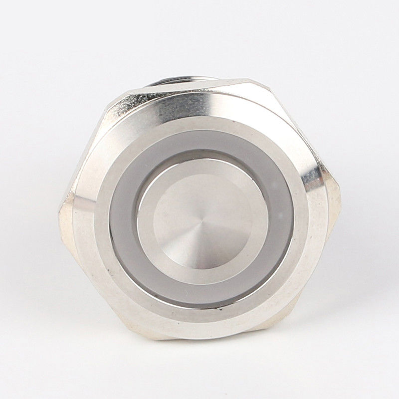 Công tắc nút nhấn kim loại chiếu sáng 28mm Đèn LED loại tròn 500V