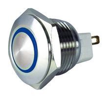 Bật nguồn Tắt nút ấn kim loại Công tắc đèn LED loại vòng chiếu sáng 30 mm
