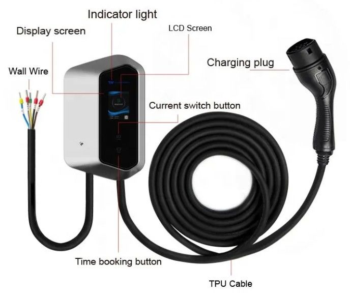 Loại 2 AC 16A 32A Sản phẩm sạc nhanh Cỗ xe điện 250-480v