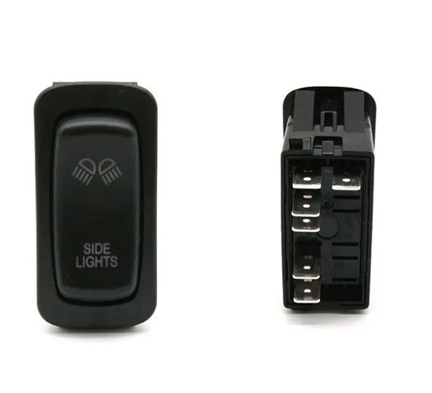 Carling Style Car Rocker Switch 12v 20a 24v 10a Áp phủ màu đỏ Đèn đèn LED Đèn bảng điều khiển Cảnh báo khẩn cấp