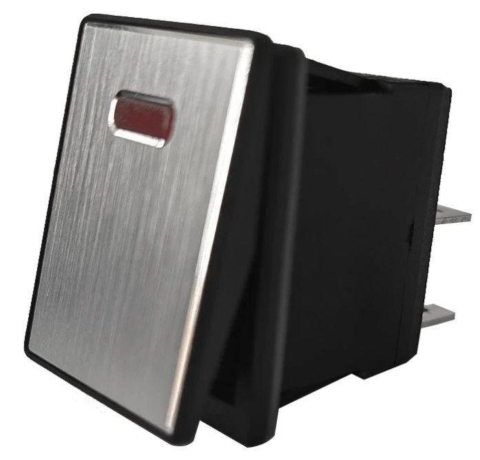 DC 12V 20A Bấm nút LED Panel kim loại nhôm 4PIN ON OFF Rocker Switch cho xe thuyền RV