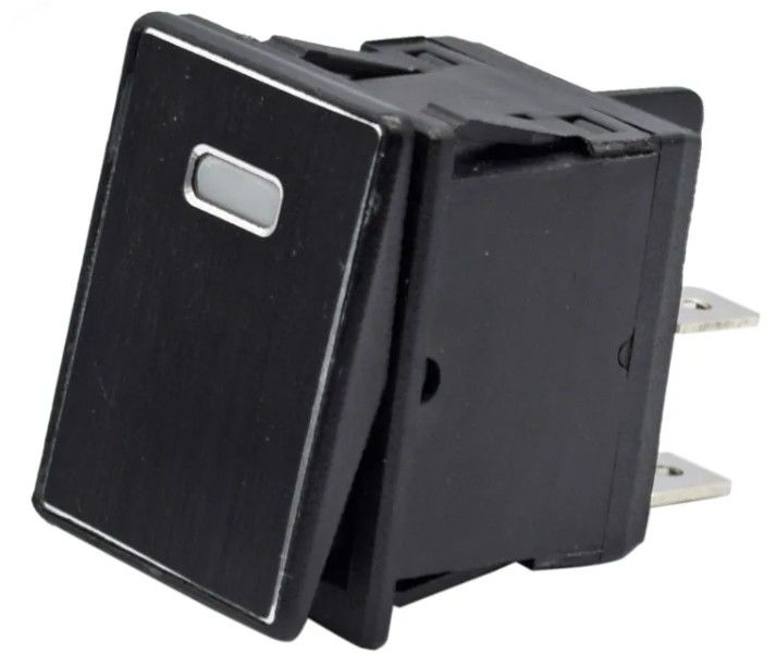 DC 12V 20A Bấm nút LED Panel kim loại nhôm 4PIN ON OFF Rocker Switch cho xe thuyền RV
