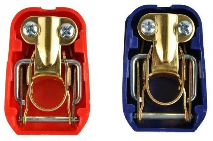 1 cặp 12V xe ô tô nhanh chóng giải phóng pin ngắt kết nối thiết bị đầu cuối kẹp kết nối ô tô Inline Fuse Holder