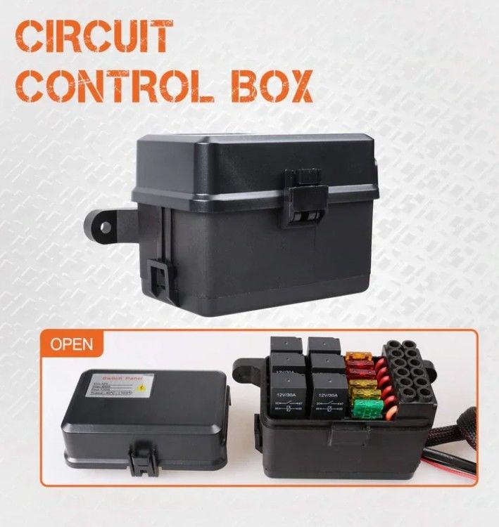 6 Gang 12V Led Switch Panel RGB Kit Tự động Đảm bóng Universal Light Bar Controller Với APP