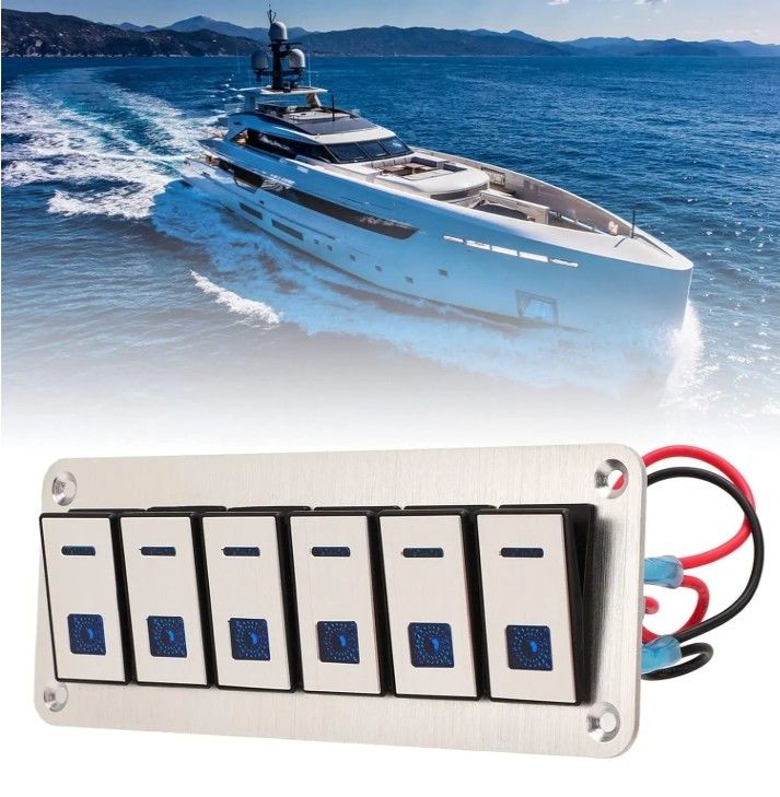 Bảng chuyển đổi chuyển đổi, Rocker Switch Panel Waterproof Universal UTV Boat Switch nhỏ