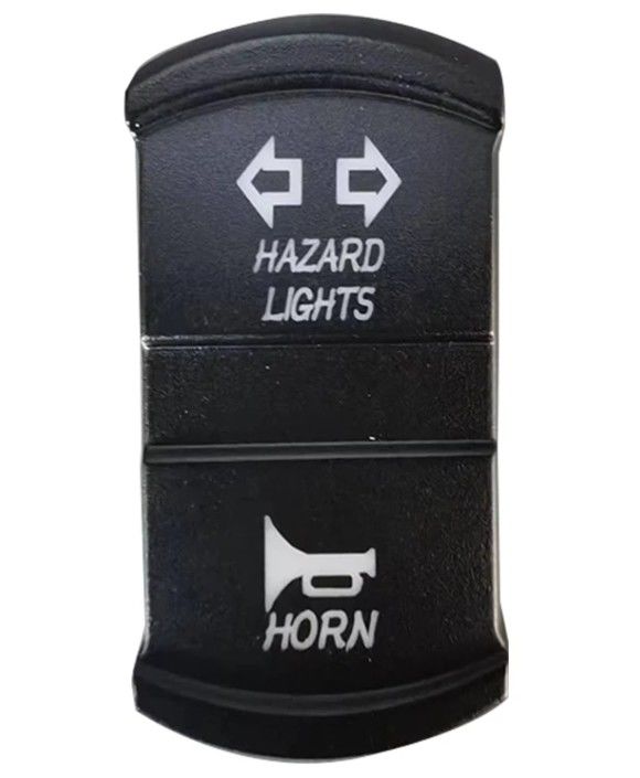 New Style Custom DIY Icon DC 12V 7Pin ON-OFF LED Blue Light Turn Signal Rocker Switch Cho xe ô tô 4X4 Xe tải thuyền