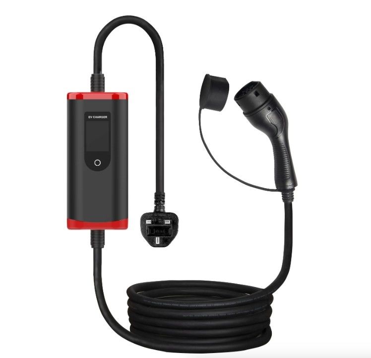 Xe điện 32A 7Kw TYPE 2 Ev Sở sạc EV Dây sạc di động với màn hình điều chỉnh