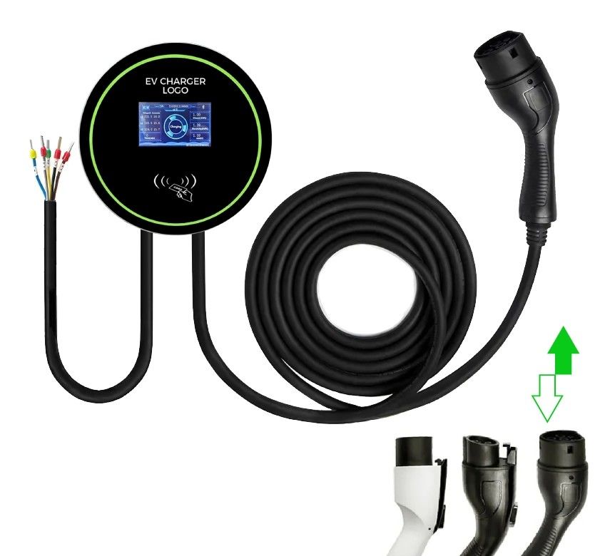 7kw 11kw 22kw AC EV sạc loại 2 Wallbox Sạc xe điện nhanh