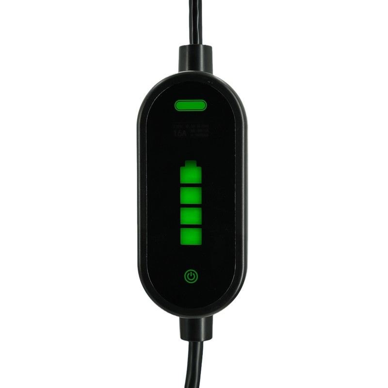 Bộ sạc xe điện xách tay 7KW Tpe Jacket IEC 62196 Type2 2.4 Quot LCD CE TUV ROHS