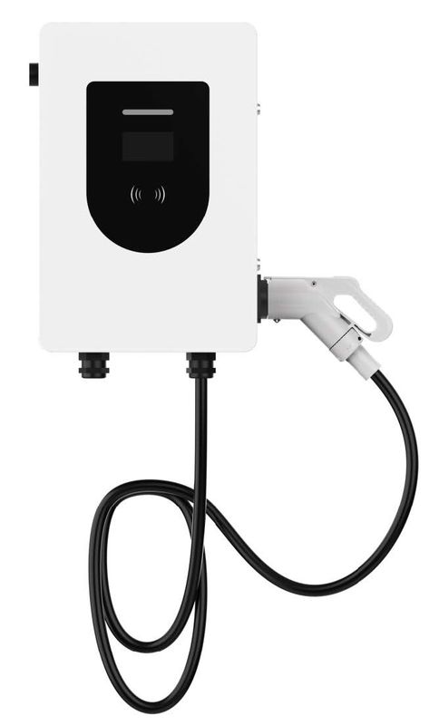 30kW IP54 CCS Đài sạc DC EV được gắn trên tường 4G Ethernet 5M CHAdeMO DC EV