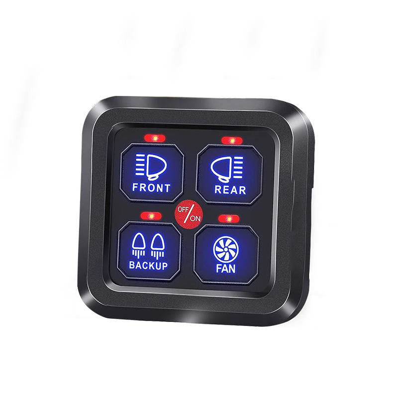 4 Gang Ford Switch Panel Circuit Control System Rocker Switch Với Hệ thống Relay / Đèn lau