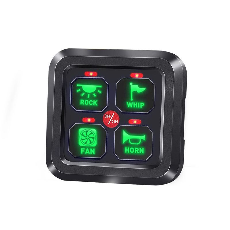 4 Gang Ford Switch Panel Circuit Control System Rocker Switch Với Hệ thống Relay / Đèn lau
