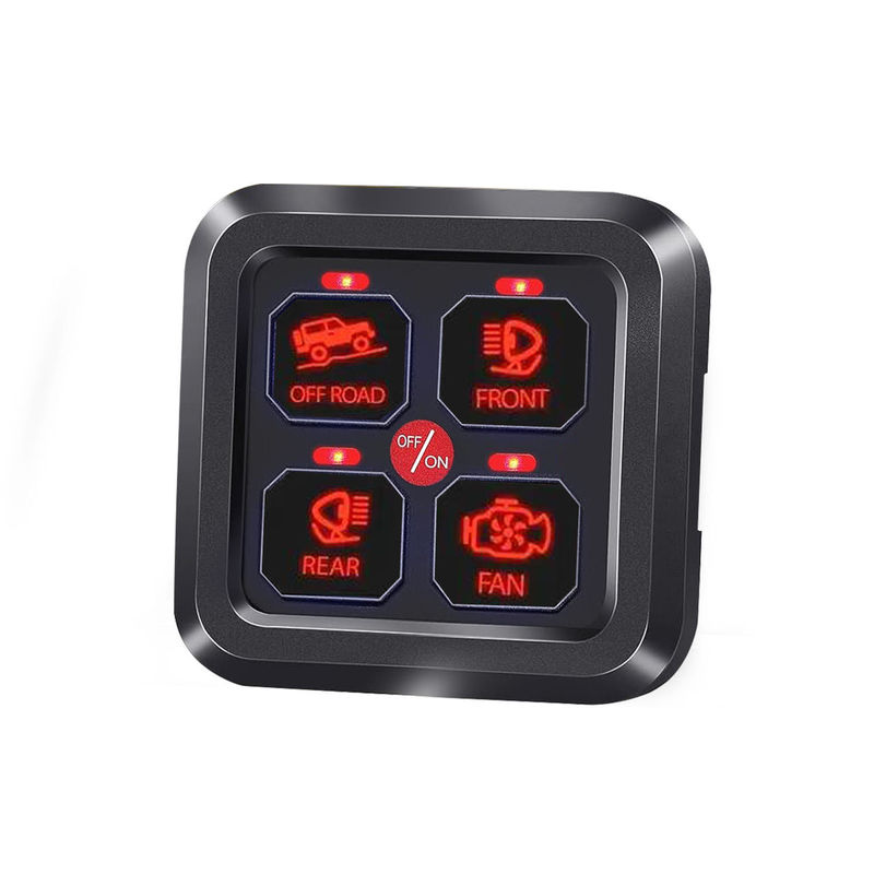 4 Gang Ford Switch Panel Circuit Control System Rocker Switch Với Hệ thống Relay / Đèn lau