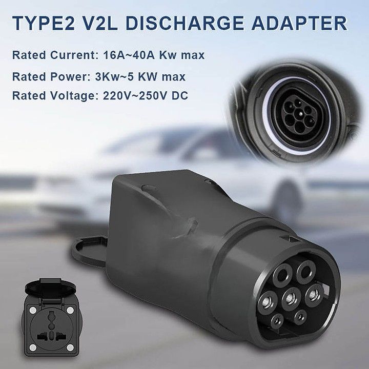 V2l Connector Ev Discharge Discharge V2l Xe để tải loại 2 V2L Adapter