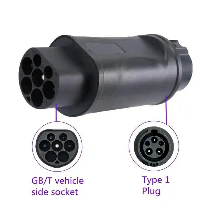 Ev Adapter Charging Pile Xe điện J1772 32a Loại 1 Ev Charger J1772 đến GB/T Adapter