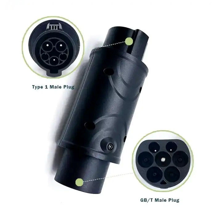 Ev Adapter Charging Pile Xe điện J1772 32a Loại 1 Ev Charger J1772 đến GB/T Adapter