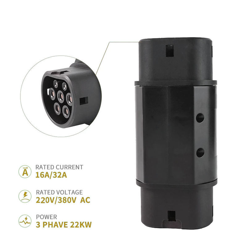 Bộ kết nối sạc năng lượng mới 32A AC Type2 To GBT adapter cho EVSE Charging