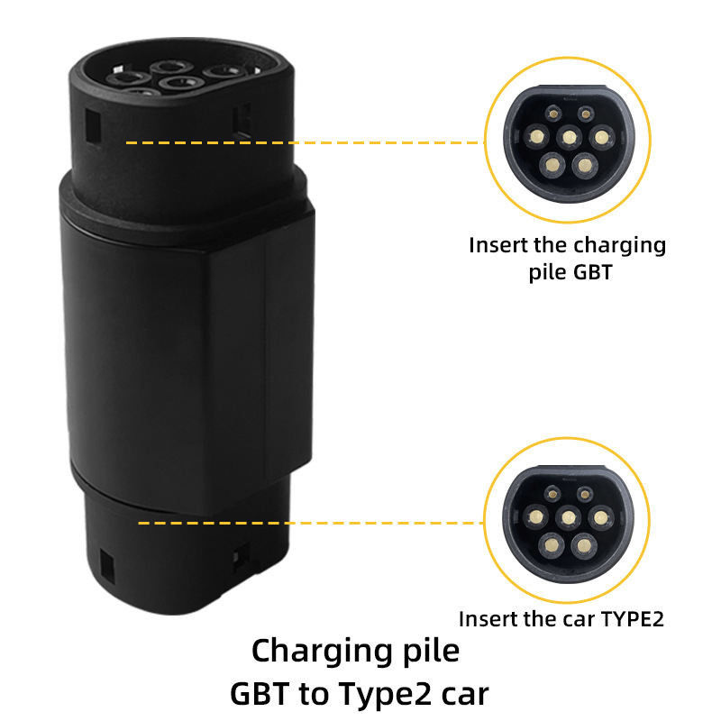 GBT đến kiểu 2 IEC 62196 EV Adapter 200A max Ev Sạc GBT đến kiểu 2 Connector