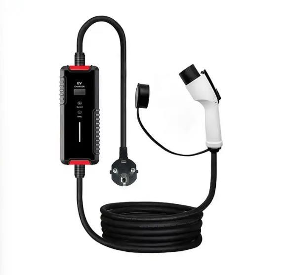 Sạc điện chất lượng cao Type2 EV sạc nhanh 8-32a sạc EV di động với màn hình điều chỉnh