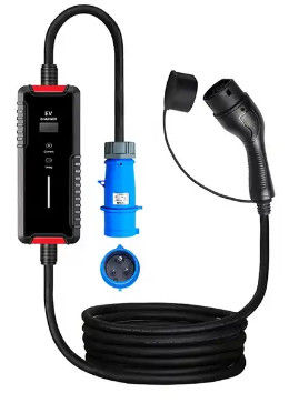 Sạc điện chất lượng cao Type2 EV sạc nhanh 8-32a sạc EV di động với màn hình điều chỉnh