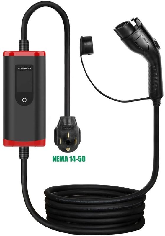 Nhà máy 8a-32a Bộ sạc xe điện nhanh có thể điều chỉnh SAE J1772 TYPE1 Bộ sạc EV di động