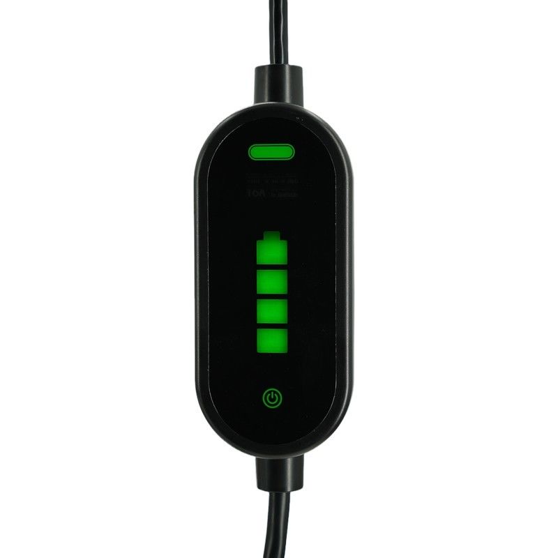 Bộ sạc xe điện xách tay 7KW Tpe Jacket IEC 62196 Type2 2.4 Quot LCD CE TUV ROHS